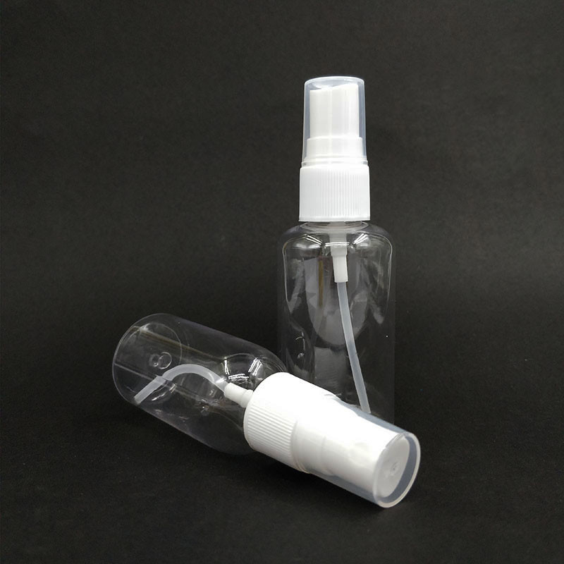 Bottiglie di spray di plastica in PET classiche rotonde superficie liscia diverse capacità per l'uso quotidiano