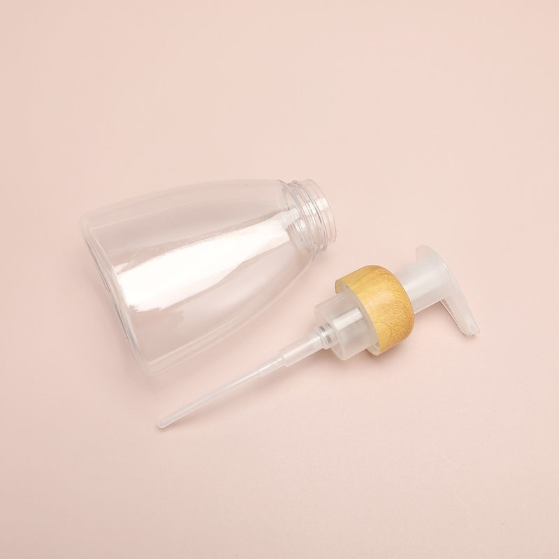 Stampa a schermo Bottiglie di lozione di plastica costruite utilizzando contenitori di corpo in PET e colletto in PET per le esigenze di imballaggio cosmetico per la cura della pelle