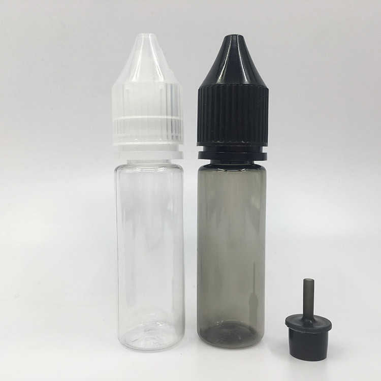 Bottiglie di liquido PET E personalizzabili con forma rotonda a prova di bambino e disegno stampato su schermo personalizzato