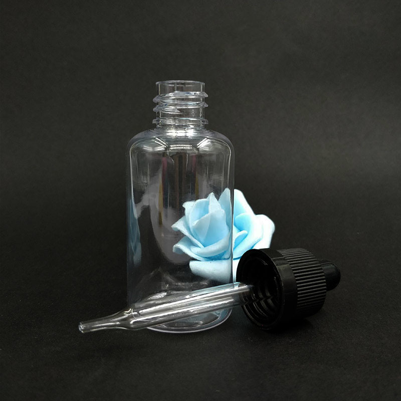 Bottiglie di gocciolante di vetro liscio per liquidi - tappo del gocciolante di varie dimensioni da 10 ml a 120 ml