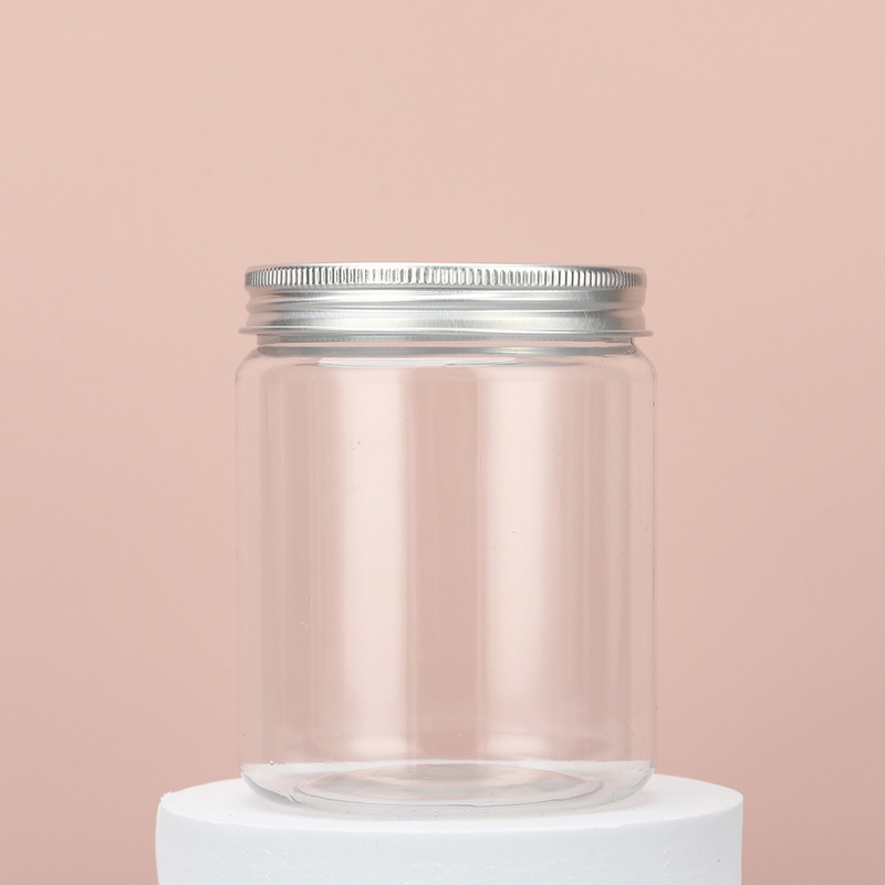 Contenitore cosmetico di plastica vuoto Bottone di crema per il corpo rotondo 150 g 200 g 250 g 8 oz Bottoni di balsamo per capelli