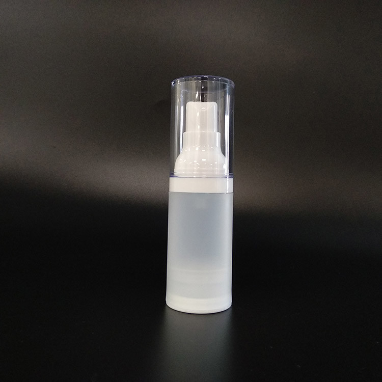 25.7g Bottiglia di pompa di shampoo con tappo a vite / Bottiglia di plastica trasparente per animali per la distribuzione di lozioni cosmetiche