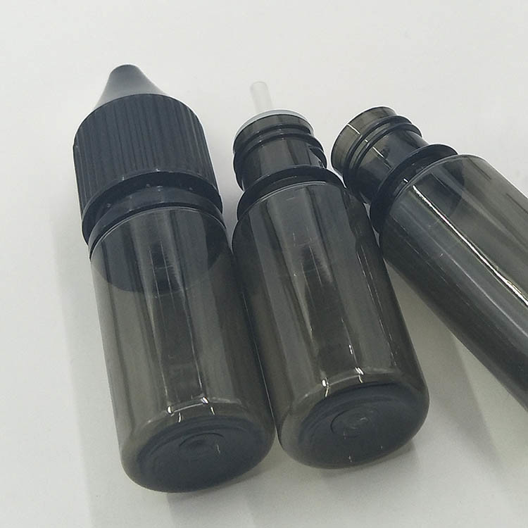 Stampa su misura a colori 10 - 100 ml Bottiglie liquide a vite a prova di bambino trasparenti rotonde E
