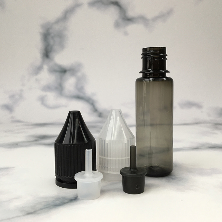 Bottiglia di liquido PET E rotonda personalizzata con colore trasparente per il display del logo del marchio
