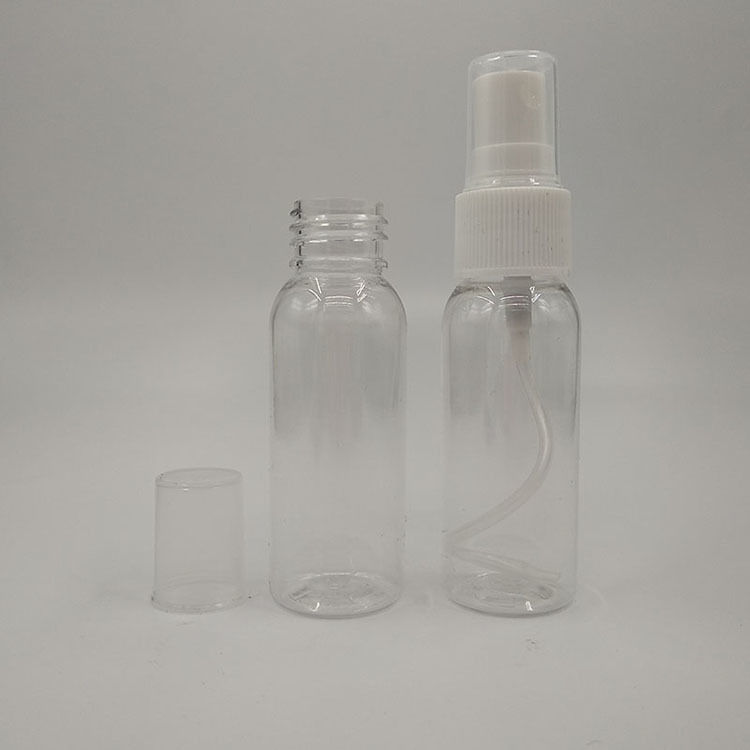 Classico flacone spray in plastica PET con capacità elevata: 10ml, 15ml, 30ml, 50ml, 60ml, 70ml, 100ml, 200ml, 500ml