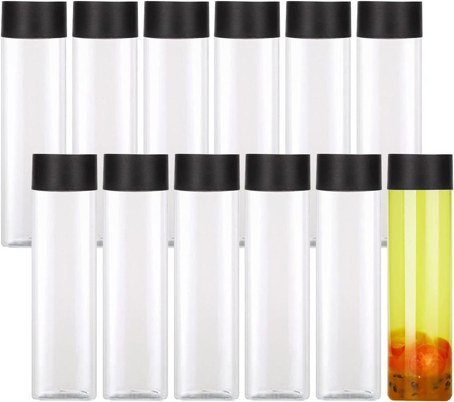 Bottiglie di tè al latte ad alta capacità trasparenti con coperchio a vite 120ml 250ml 350ml 500ml 1000ml