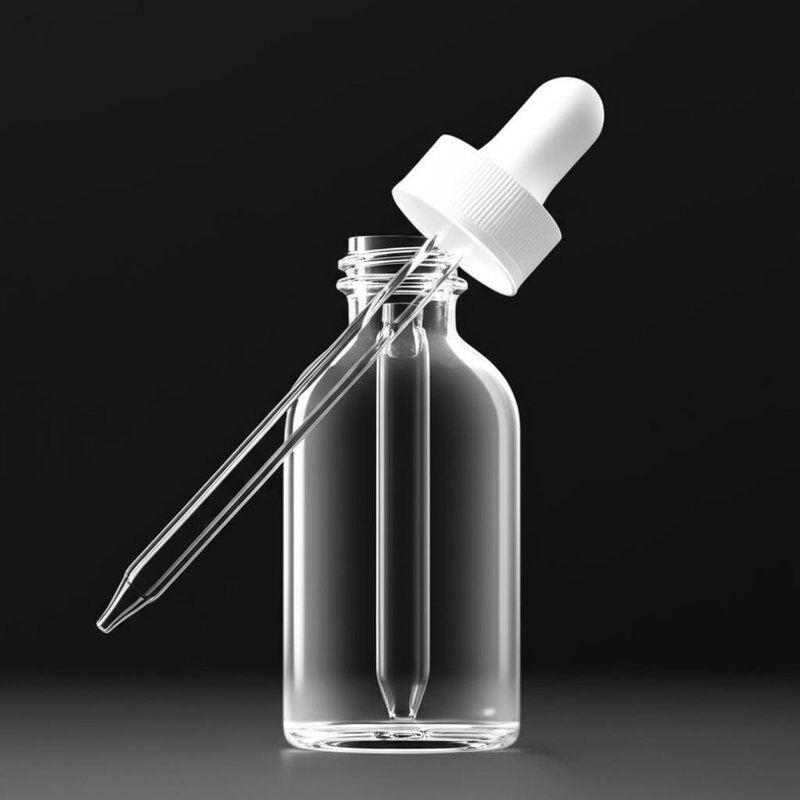 Flacone contagocce per liquidi con tappo a vite ottimizzato per lo stoccaggio di e-liquid, che offre una costruzione durevole e un sistema di erogazione del liquido