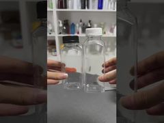 Bottiglie di succo di plastica con tappi contenitori di bevande trasparenti con coperchi per bere