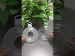 Bottiglie per bevande a forma di ciambella in plastica per tè al latte e succhi di frutta