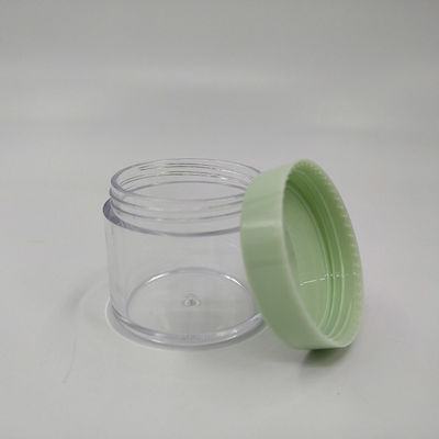 Vasetto cosmetico in plastica con stampa personalizzata e superficie liscia, pratico